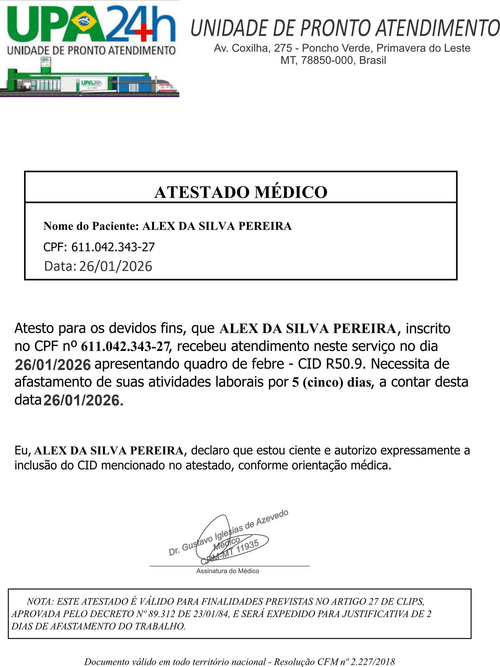 Modelo UPA